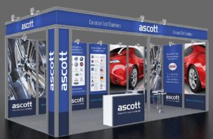 Evenementen - Ascott Exhibition Stand in actie - Ascott Analytical